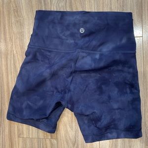 Lululemon wunder train high rise bike short 6in
